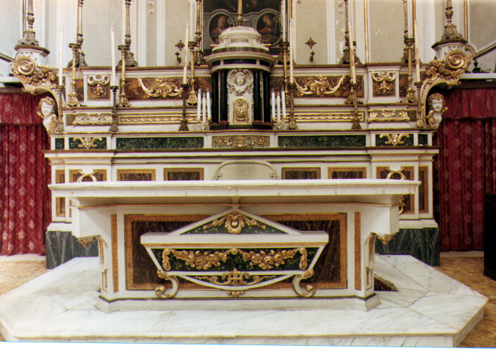 altare maggiore - ambito salentino (metà sec. XIX)