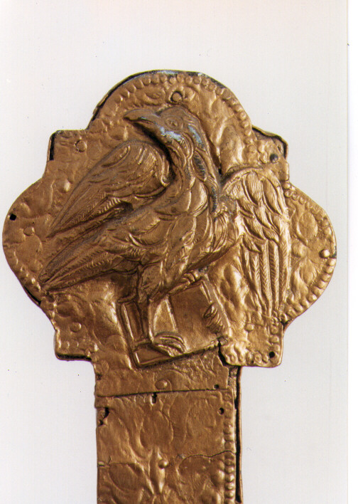 simboli dei quattro Evangelisti (placchetta, serie) - ambito Italia meridionale (seconda metà sec. XVI)