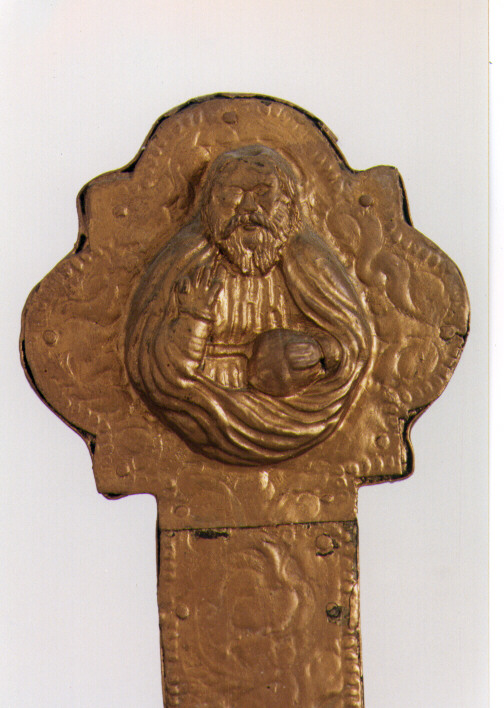 Dio Padre e Santi (placchetta, serie) - ambito Italia meridionale (seconda metà sec. XVI)