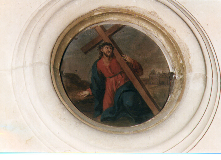 Cristo cade sotto la Croce (dipinto) - ambito salentino (seconda metà sec. XIX)