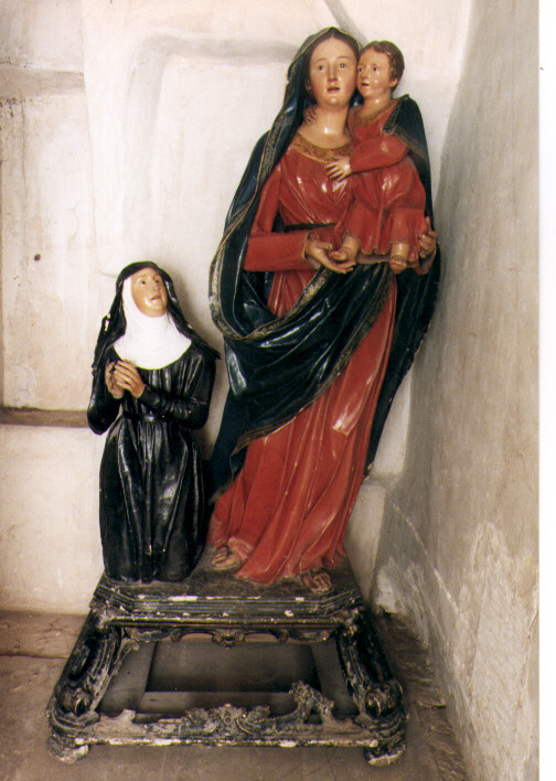 Madonna del Buon Consiglio e monaca (gruppo scultoreo) - ambito salentino (sec. XIX)