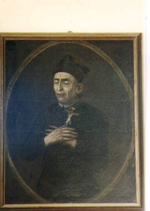 ritratto di don Bernardino Rugiero (dipinto) - ambito salentino (sec. XVIII)