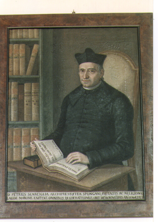 ritratto di don Pietro Scarciglia (dipinto) - ambito salentino (sec. XIX)