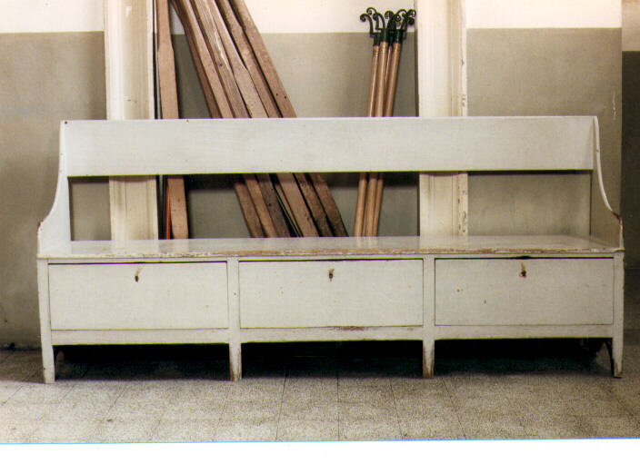 cassapanca - ambito salentino (sec. XIX)