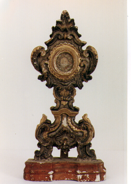 reliquiario - a ostensorio - ambito Italia meridionale (ultimo quarto sec. XVIII)