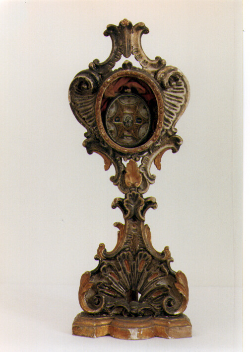 reliquiario - a ostensorio - ambito Italia meridionale (prima metà sec. XIX)