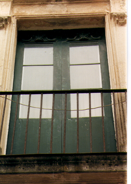 mostra di finestra, serie - ambito salentino (fine/inizio secc. XVIII/ XIX)