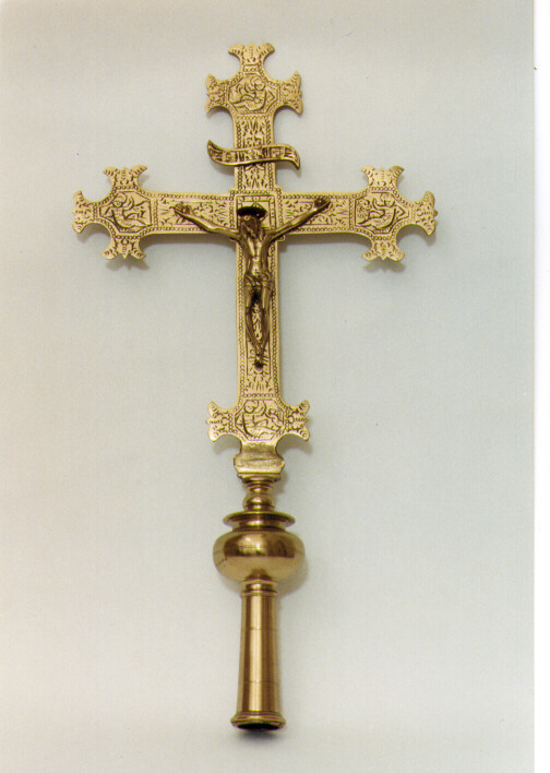 croce processionale - ambito salentino (sec. XIX)