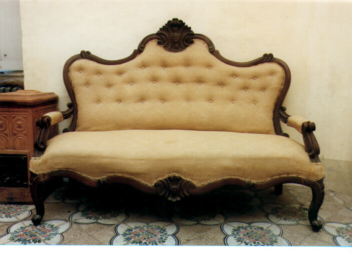 divano - ambito italiano (seconda metà sec. XIX)