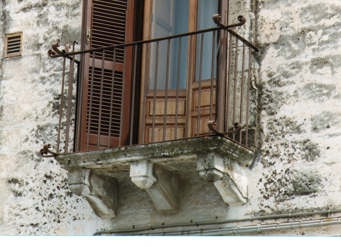 balcone - ambito salentino (fine/inizio secc. XVIII/ XIX)
