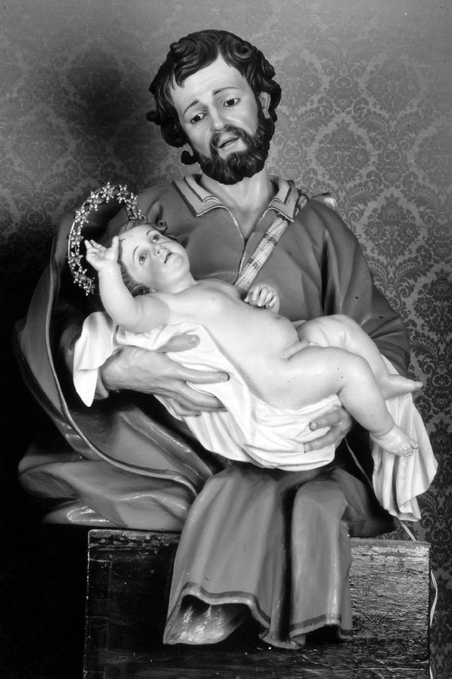 San Giuseppe patriarca, San Giuseppe e Gesù Bambino (busto) di Colombo Giacomo (fine/inizio secc. XVIII/ XIX)