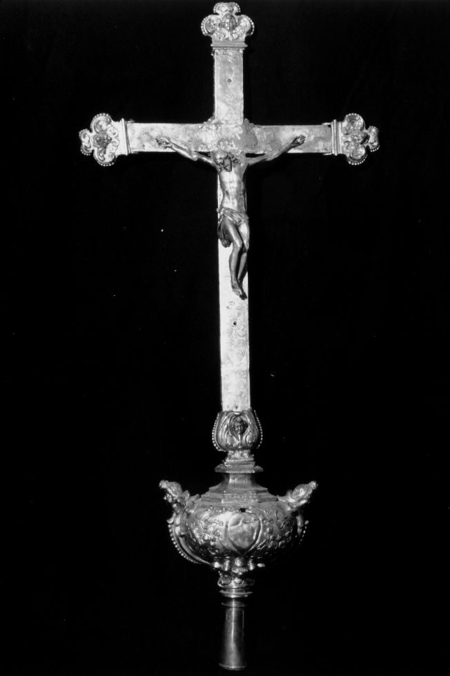 Cristo crocifisso (croce processionale) - manifattura napoletana (sec. XVIII)
