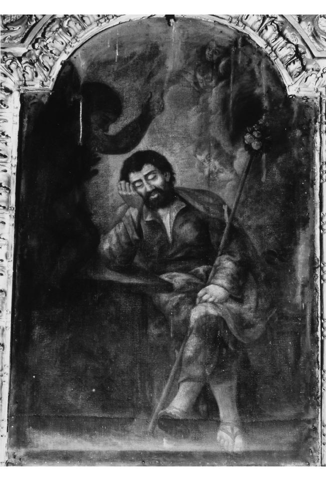 sogno di San Giuseppe (dipinto) di Scatigno Giovanni (attribuito) (sec. XVIII)