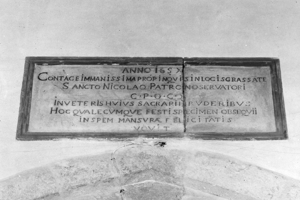 lapide - ambito pugliese (sec. XVII)