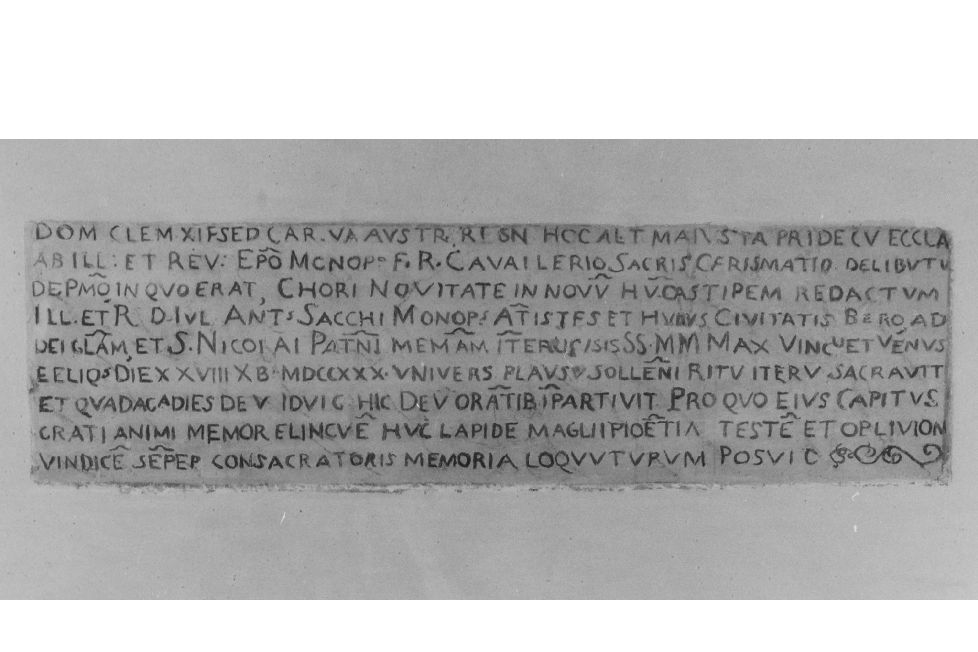 lapide - ambito pugliese (sec. XVIII)