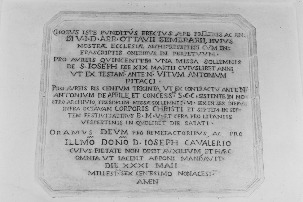 lapide - ambito pugliese (sec. XVII)