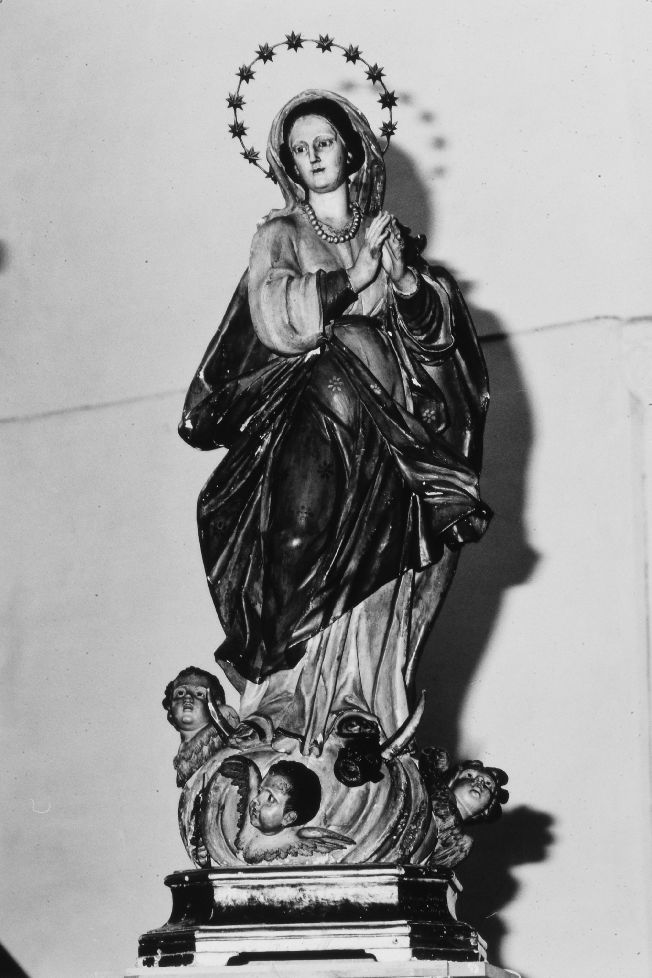 Madonna Immacolata (scultura) di Sarno Giuseppe (sec. XVIII)