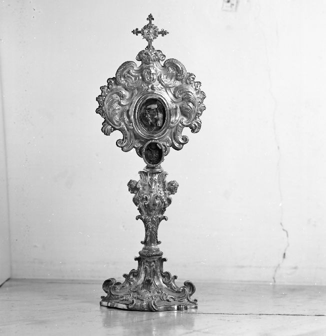 reliquiario - a ostensorio - manifattura napoletana (sec. XIX)