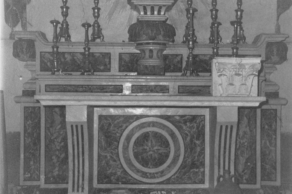 altare - ambito pugliese (seconda metà sec. XIX)