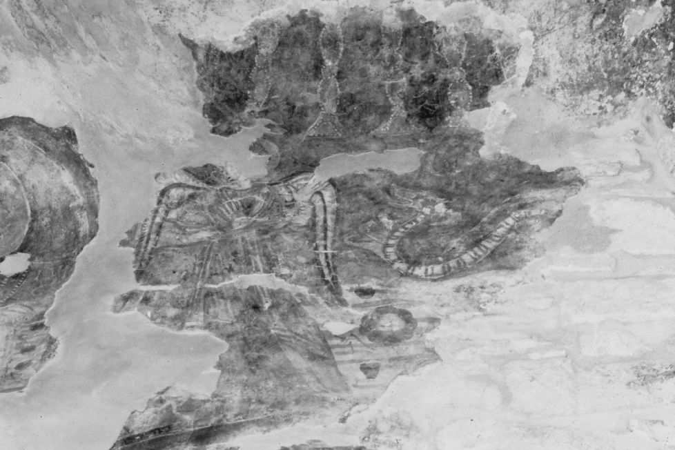 San Michele Arcangelo (dipinto, frammento) - ambito beneventano (secc. VIII/ IX)