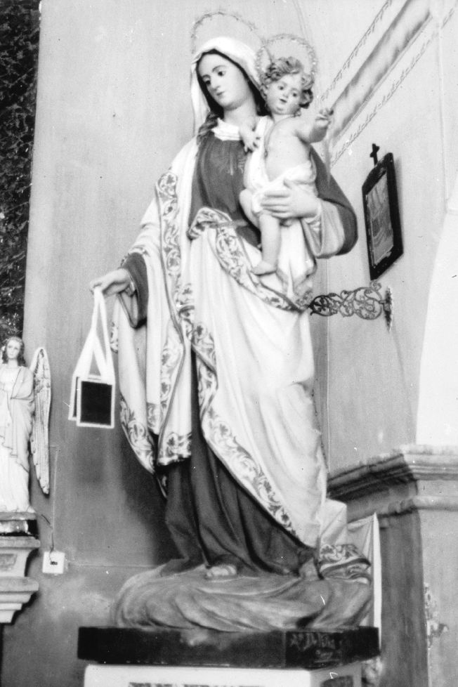Madonna del Carmelo (statua) di De Vitis Arturo (sec. XX)