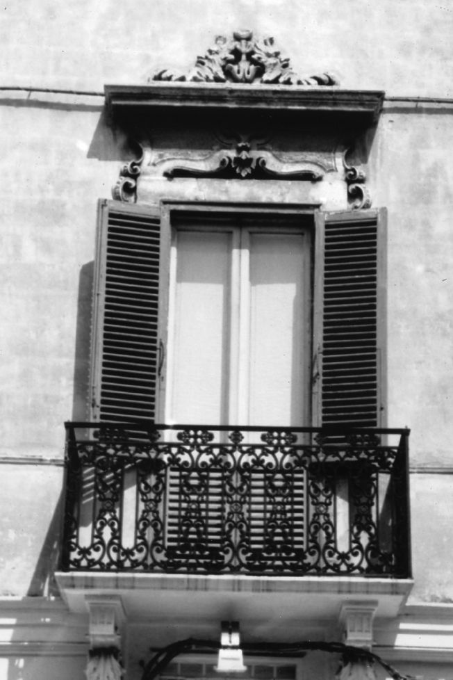 mostra di finestra - produzione pugliese (seconda metà sec. XIX)