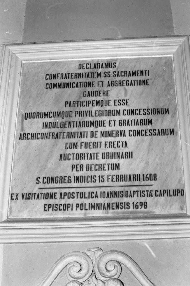 lapide - ambito pugliese (prima metà sec. XX)