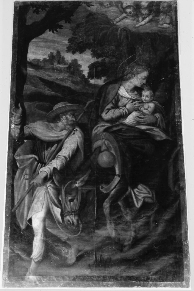 fuga in Egitto (dipinto) - ambito pugliese (fine/inizio secc. XVI/ XVII)
