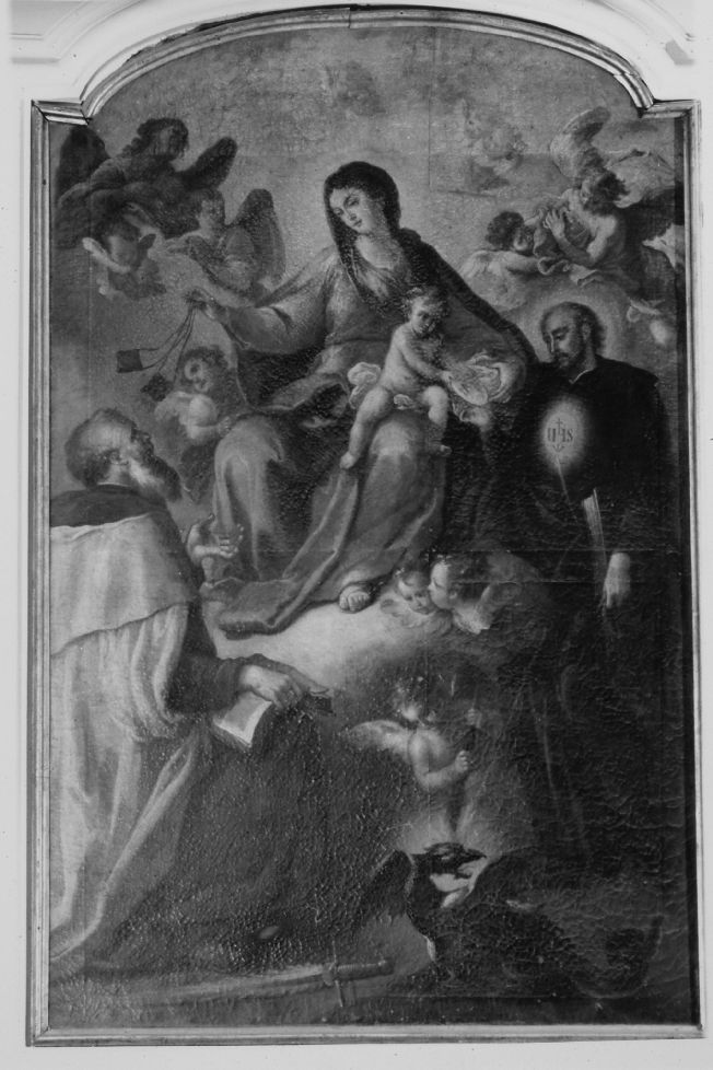 Madonna del Carmelo e San Bernardino da Siena (dipinto) - ambito pugliese (prima metà sec. XVIII)