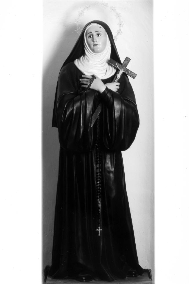 Santa Rita da Cascia (statua) di Ditta Longo (prima metà sec. XX)