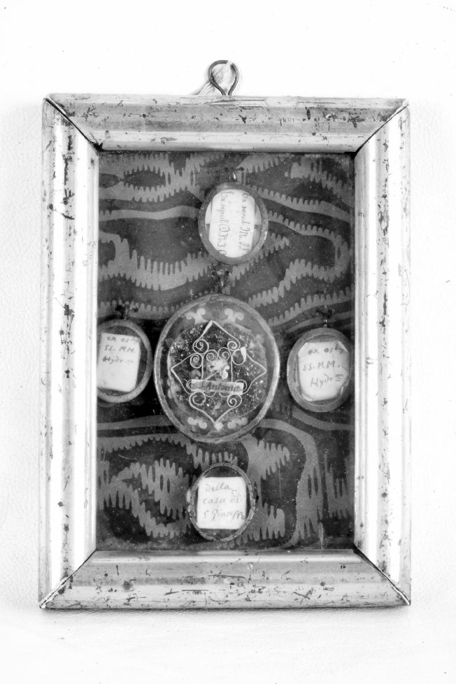 reliquiario a teca - manifattura Italia meridionale (seconda metà sec. XIX)