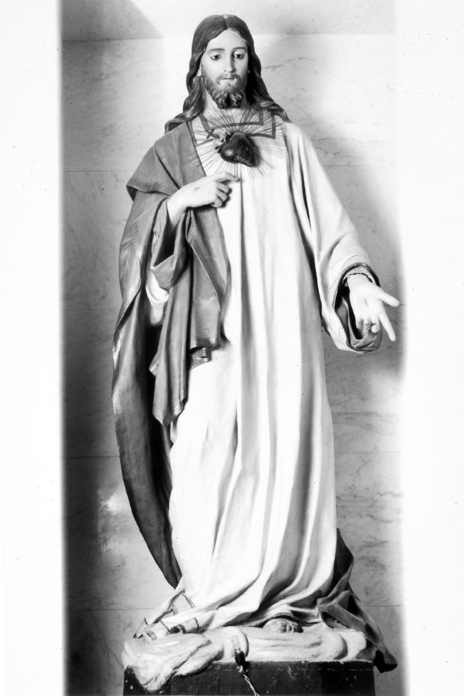 Sacro cuore di Gesù (statua) - manifattura Italia meridionale (prima metà sec. XX)