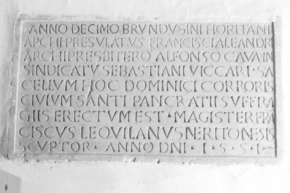 lapide - manifattura Italia meridionale (sec. XVI)