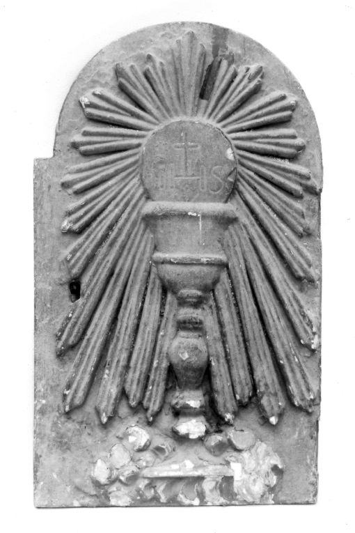 calice eucaristico (sportello di tabernacolo, frammento) - manifattura Italia meridionale (secc. XVIII/ XIX)