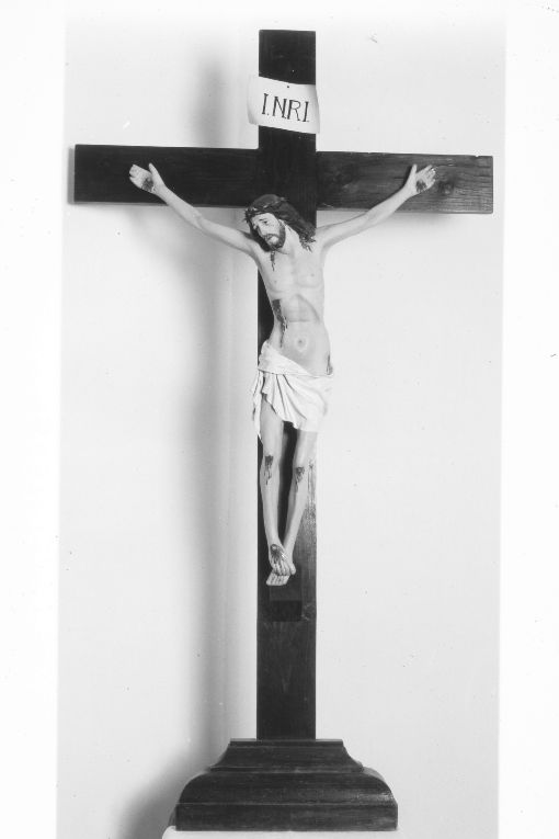 Cristo crocifisso (croce d'altare) - manifattura Italia meridionale (secondo quarto sec. XX)
