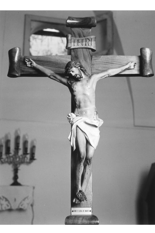 Cristo crocifisso (croce d'altare) - manifattura Italia meridionale (primo quarto sec. XX)