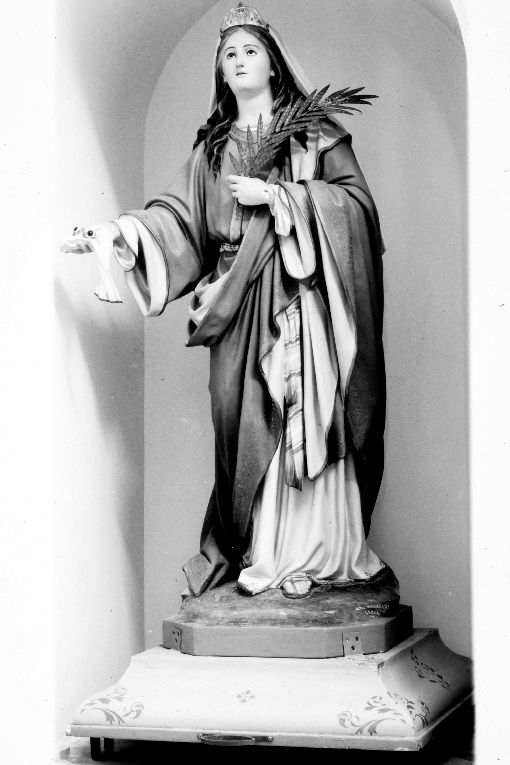 Santa Lucia (statua) - manifattura Italia meridionale (fine/inizio secc. XIX/ XX)