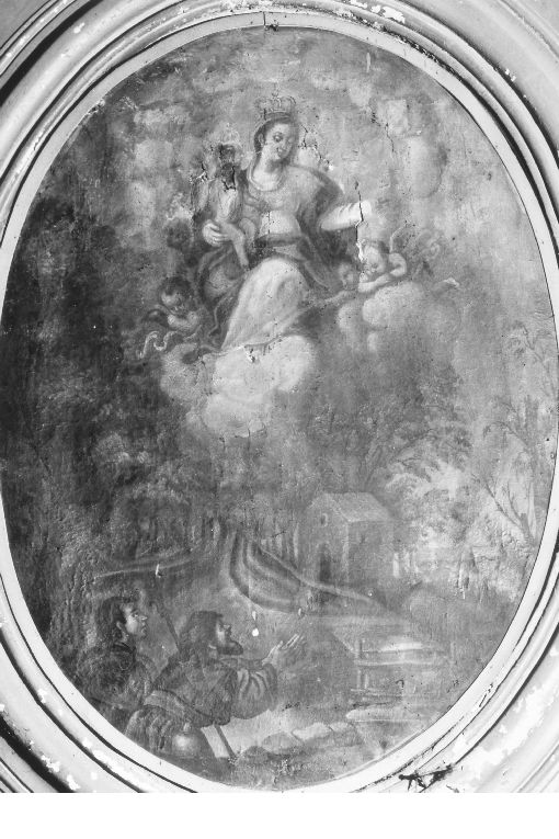 Apparizione della Madonna con Bambino (dipinto) - ambito Italia meridionale (sec. XVIII)