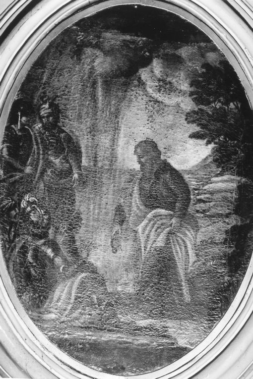 San Paolo brucia il maligno (dipinto) - ambito Italia meridionale (sec. XVIII)