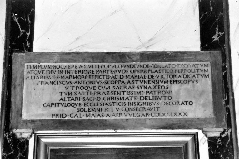 lapide - produzione pugliese (sec. XVIII)