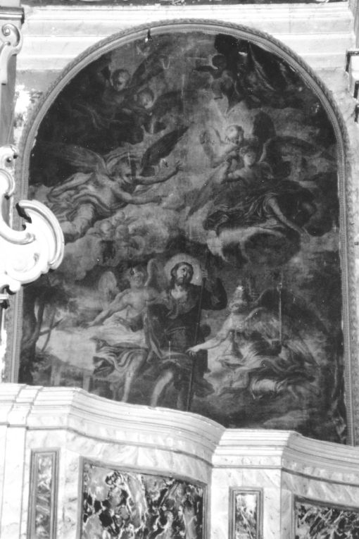 San Rocco e angeli (dipinto) - produzione pugliese (sec. XVIII)
