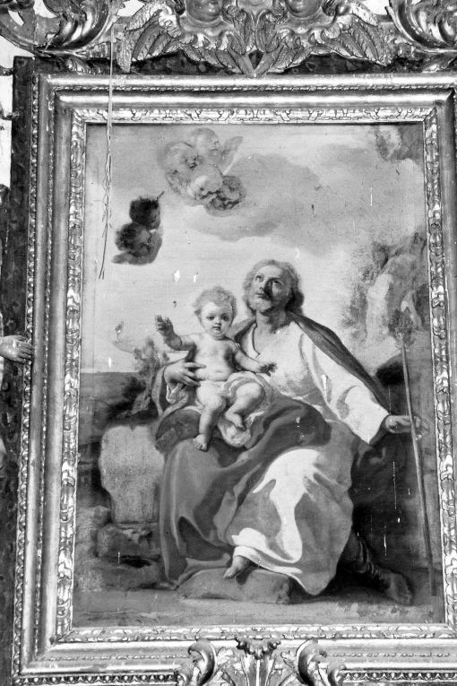 San Giuseppe e Gesù Bambino (dipinto) - ambito Italia meridionale, ambito salentino (seconda metà sec. XVIII)
