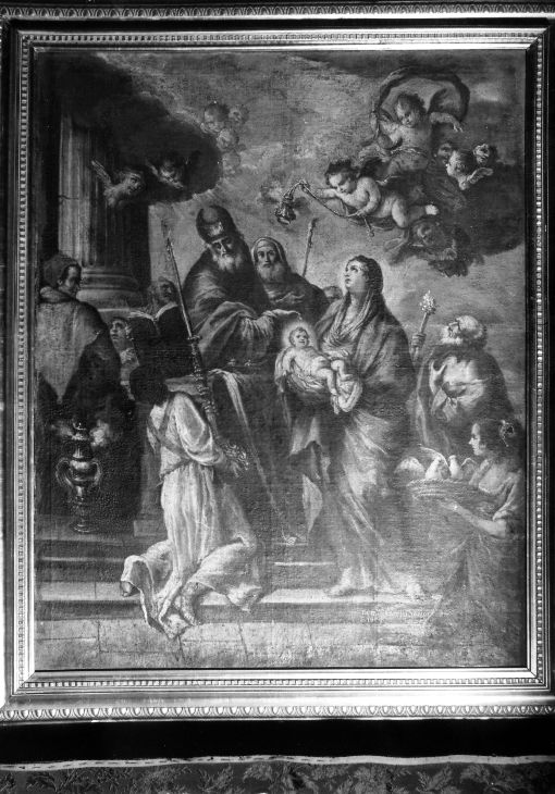 presentazione di Gesù al tempio (dipinto) di Carella Domenico Antonio (sec. XIX)
