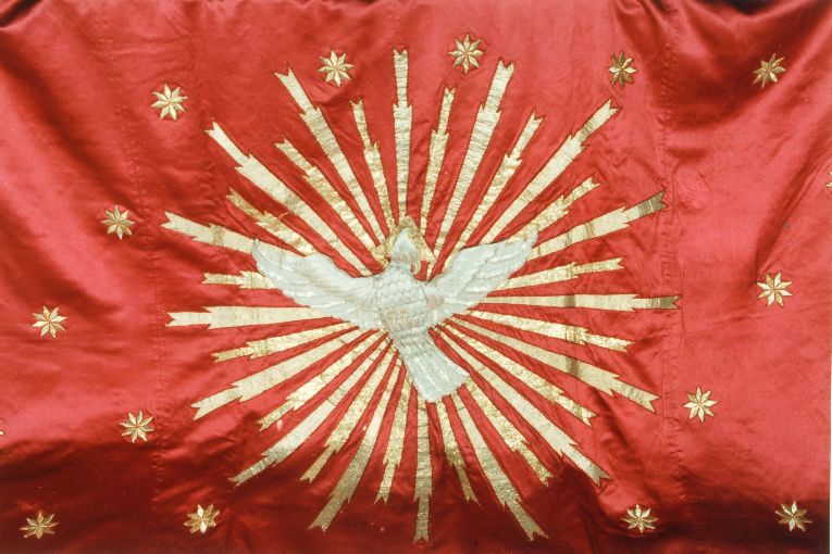 cielo del baldacchino processionale - manifattura napoletana (?) (inizio sec. XIX)