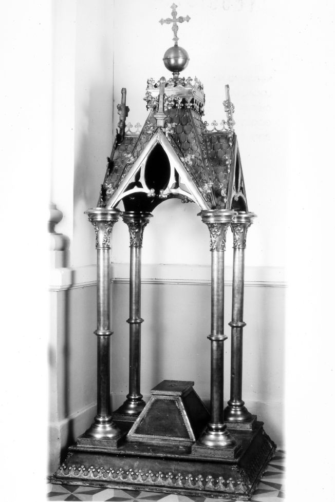 tronetto per esposizione eucaristica - ambito Italia meridionale (fine/inizio secc. XIX/ XX)