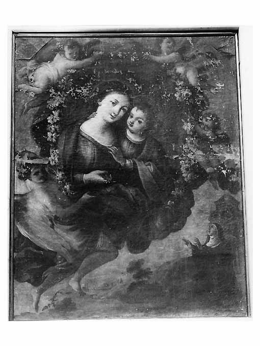 Madonna del Buon Consiglio e santa Rita da Cascia (pala d'altare) - ambito Italia meridionale (prima metà sec. XVIII)