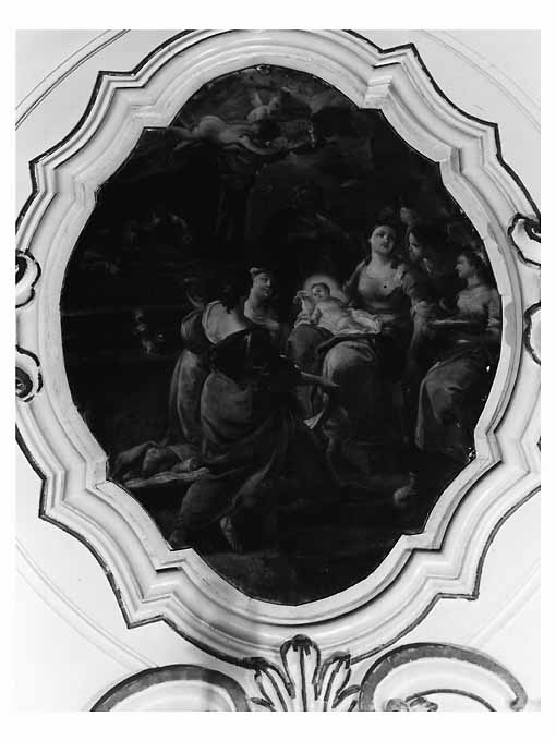 Nascita di Maria Vergine (dipinto) di Carella Domenico Antonio (sec. XVIII)