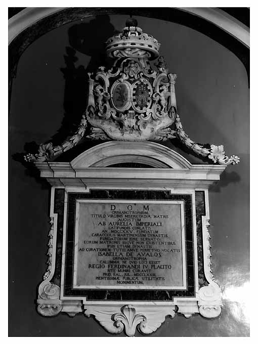 lapide - produzione napoletana (sec. XVIII)