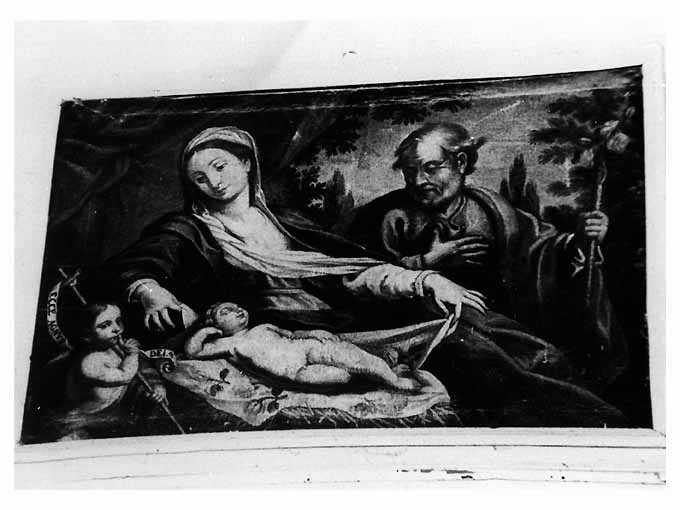 riposo nella fuga in Egitto (dipinto) - ambito Italia meridionale (seconda metà sec. XVIII)