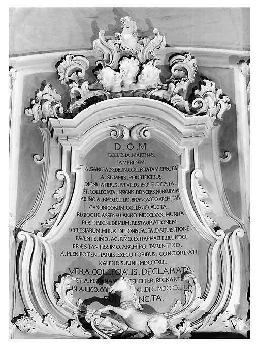 lapide commemorativa - ambito Italia meridionale (sec. XIX)